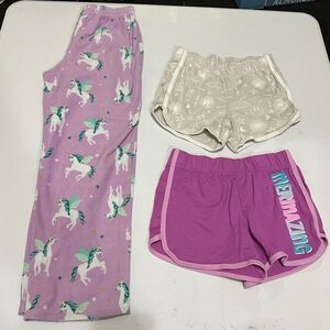 Carters/Wonder Nation Pajama Bottoms | Shorts & Fleece pants | Girls size M 7/8